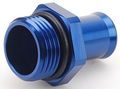 Wp12034b -12an To 3 4 In Barb Water Pump Fitting Blue Anodized Aluminum O-ring Port Smooth Hose 