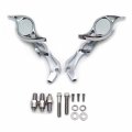 Httmt Mt252-002 Ttt003- Chrome Hurricane Style Billet Running Mirror Compatible With H-d Hd Dyna Wide Glide V-rod Flame Shaft