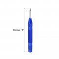 Uxcell Automatic Center Punch 5-inch Spring-loaded Hole Puncher Marker Hand Tool Adjustable Blue For Wood Metal Plastic