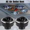 X Autohaux 2pcs Rotating Ac Air Outlet Vent Louvered Dashboard Electroplate Knob For Rv Bus Boat Yacht 87mm 75mm 46mm