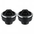 X Autohaux 2pcs Rotating Ac Air Outlet Vent Louvered Dashboard Electroplate Knob For Rv Bus Boat Yacht 87mm 75mm 46mm 