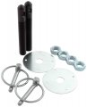 Allstar Performance Black 1 2 Aluminum Hood Pin Kit All18504 