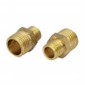 Uxcella 1 4bsp To 8bsp Male Thread Brass Pipe Water Gas Reducing Hex Bushing Fitting 5pcs