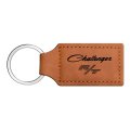 Dodge Challenger R T Classic Rectangular Brown Leatherette Key Chain 3 75 In X 1 25 Faux Leather Automotive Keychain