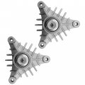 Caltric 2 Spindle Assembly Compatible With Husqvarna Lr110 Lr111 Lr12 Lr120 Lr121 Lr122 Lr125 Lrh125