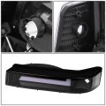 6pcs Black Housing Clear Corner Led Tube Drl Headlight Bumper Lamps Compatible With Ford F150 F250 F350 Bronco 92-96