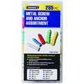 285 Piece Metal Screw And Anchor Assortment Set By Usatnm 