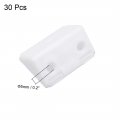 Uxcell Shelf Cabinet Door 90 Degree Plastic Corner Braces 3 Holes Angle Brackets With Cover Cap 30 Pcs