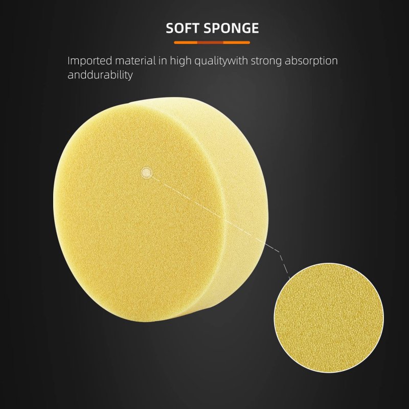Polishing Pad Zfe 50pcs 3 Inch 80 Mm Sponge Buffings Foam Pad Kit For Car Sanding And Waxing