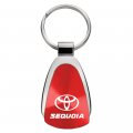 Au-tomotive Gold Teardrop Key Fob For Toyota Sequoia Red