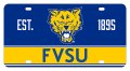 Fort Valley State University Metal License Plate 