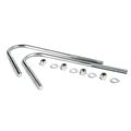 J-bolt Kit C7032 1 2 In Grade 5 Silver Clear Zinc Hex Head U-shape Fastener Fully Threaded Unc 2a Stock Size 
