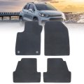 Floor Mats Carpet For Buick Encore And Chevrolet Trax 2013 2022 4 Piece Set Front Rear Interior Black Velour Plastic Direct 