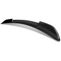 H-style Rear Car Trunk Lid Spoiler Wing For Ford Mustang Coupe 2015-2022 Glossy Black Real Carbon Fiber 