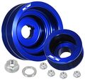 Ajp Distributors Jdm Upgrade Light Weight Aluminum Under Drive Crank Shaft Crankshaft Alternator Pulley Wheel Kit Blue 