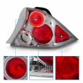 Amerilite Euro Chrome Replacement Taillights Halo For 2 Door Honda Civic Passenger And Driver Side