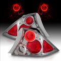 Amerilite Euro Chrome Replacement Taillights Halo For 2 Door Honda Civic Passenger And Driver Side