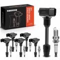 A-premium Ignition Coils And Spark Plugs Kits Compatible With Nissan Pathfinder 2001 Infiniti Qx4 3 5l 6-pc Set