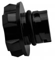 Vms Racing Black Oil Cap With Silver Engine Notice Emblem In Cnc Machined Billet Aluminum Compatible Chevy Chevrolet Corvette