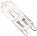 Satco S4617 75 Watt 1250 Lumens T4 Halogen G9 Double Loop Base 120 Volt Clear Light Bulb Dimmable