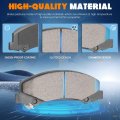 Front Ceramic Brake Pads For Chevy Impala 2006 2013 Limited 2014 2016 Buick Allure Lacrosse Lucerne And Cadillac Dts 2011 Monte