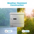 Serenelife Modern Large Capacity Mailbox Lockable Wall Mount Mail Box Made From Galvanized Metal To Protect The Elements Theft
