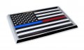 First Responders Flag Chrome Auto Emblem
