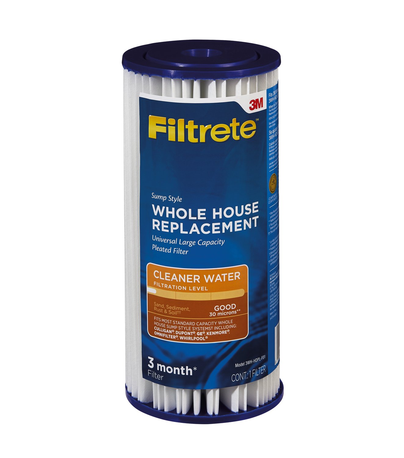 Filtrete Large Capacity Pleated Replacement Filter Sump Style Sediment 1-pack