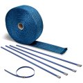 Auto Dynasty 10m Exhaust Heat Wrap 12 Inches Long 5mm Width Blue Zip Tie 