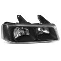 Auto Dynasty Headlights Assembly For 2003-2024 Chevy Express Gmc Savana 1500 2500 3500 4500 Passenger Right Side Halogen 
