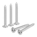 M4x35mm Flat Head Wood Screws 25 Pieces 304 Stainless Steel Phillips Drive Self Tapping For Woodworking Furniture And Diy 