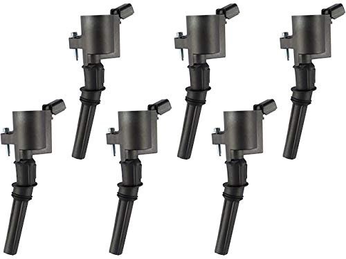 Ignition Coil Kit With Hold Down Bolts 6 Piece For 1998-2011 Mercury Grand Marquis