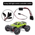 Grabote 4-way Led Light Controller Switch Cable For 1 10 Trx-4 Scx10 Rc Crawler