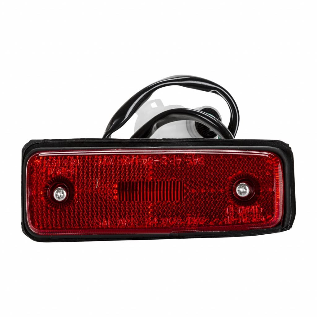 Rear Side Marker Light Assembly For Toyota Pickup 1982 1983 Passenger Red Lens Halogen Fits To2861105 And 81750-39105