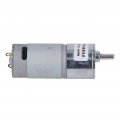 Dc Geared Motor 45rpm Brass Coil Reversible Self Locking Wear Resistant Speed Reduction 12v Permanent Magnet Motors