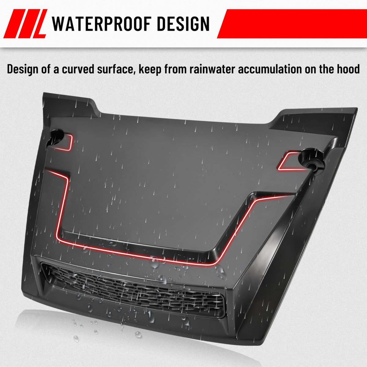Sport Hood Scoop With Mesh For Honda Pioneer 700 2p 4p 2014-2024 Sporty Grille Kit Front Cover 700-2 700-4 Accessories