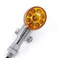 2x 10mm Motorcycle Accessories Black Racing 9 Led Turn Signal Light Indicator Lens Blinker Universal For Suzuki Honda Kawasaki