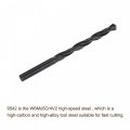 Uxcell 6542 High Speed Steel Straight Shank Twist Jobber Drill Bit Fully Ground Black Oxide Bits 6 3mm Diameter 100mm Total