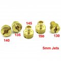 Tc-motor M5 X 0 75mm Large Round Carb Main Jets Jet For Mikuni Carburetor 130 135 140 145 150 Pit Dirt Bike Atv Replaces Part