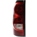 Tail Light Assembly For Chevy Silverado 1500 2500 3500 Single Rear Wheel Fits 2004 2005 2006 2007 Dark Trim Driver Side 