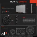 A-premium 14 Inch Slim Fan Pull Universal Electric Radiator Cooling Assembly 12v 90w With Mount Kit