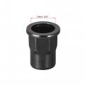 M10 Rivet Nuts Thread Half Hexagonal Carbon Steel Zinc-plated Flat Head Threaded Insert Nut Black 20pcs