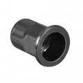 Uxcell M10 Rivet Nuts Thread Half Hexagonal Carbon Steel Zinc-plated Flat Head Threaded Insert Nut Black 20pcs