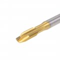 Uxcell Spiral Point Plug Threading Tap M6 X 0 75 Ground Threads H2 3 Flutes High Speed Steel Hss 6542 Titanium Coated Metric