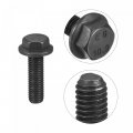 Uxcell Metric M10x35mm Hex Flange Bolts 6pcs 10 9 Grade Carbon Steel Hexagon Head Screws