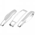 Electroplated Silver Tone Car Remote Key Cover Fob Plastic Case Shell Set For Porsche Cayenne Panamera Macan
