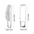 X Autohaux Electroplated Silver Tone Car Remote Key Cover Fob Plastic Case Shell Set For Porsche Cayenne Panamera Macan