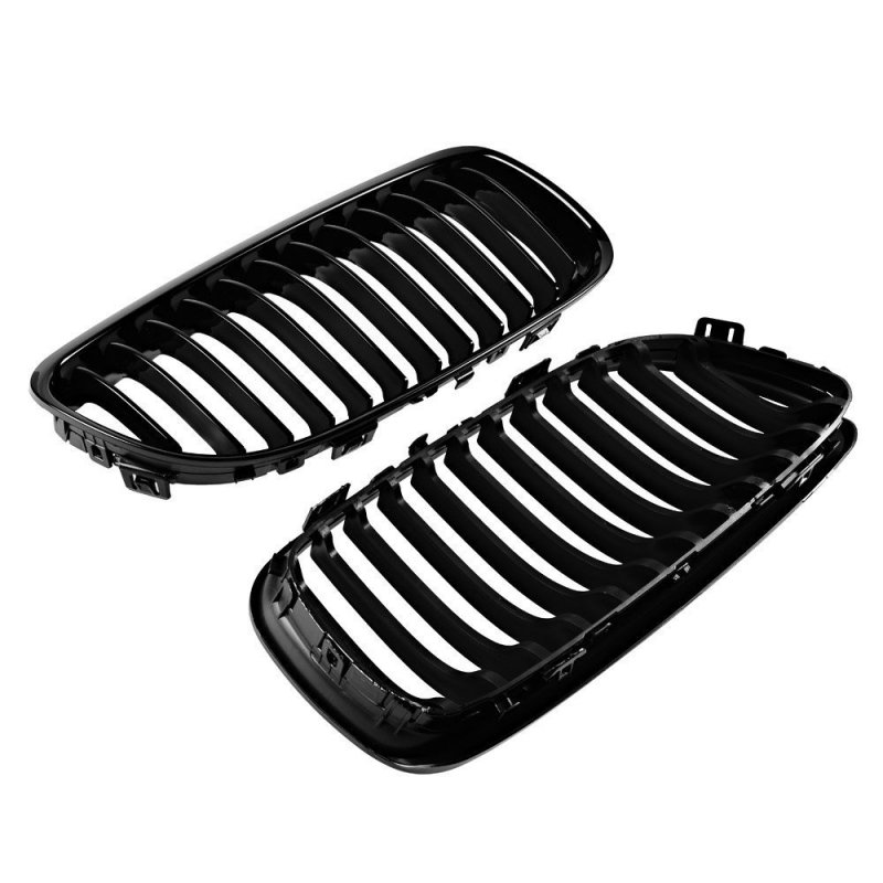 Jem Jules Front Center Kidney Grille Grill For Bmw E90 E91 Lci 325i 328i 335i 4d 2009-2011 Gloss Black