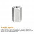 Uxcell M10 X 1 5-pitch 30mm Length Coupling Nuts 6pcs 304 Stainless Steel Metric Hex Rod