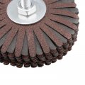 Abrasive Cloth Flap Wheel Sanding Star Set 1 4-inch Shank For Woodworking Root Carving Furniture Polishing 120 And 150 Grit